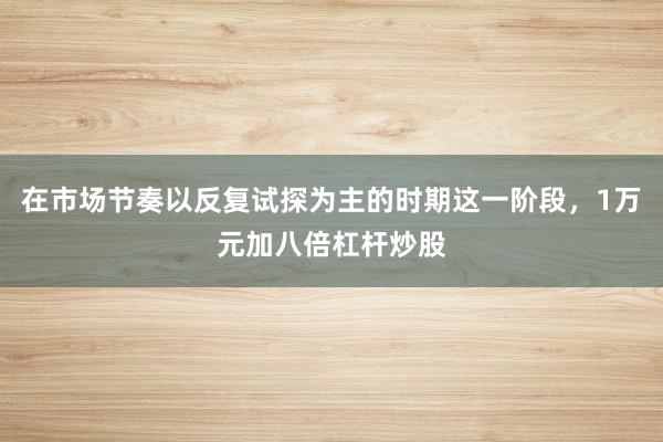 在市場節奏以反復試探為主的時期這一階段，1萬元加八倍杠桿炒股